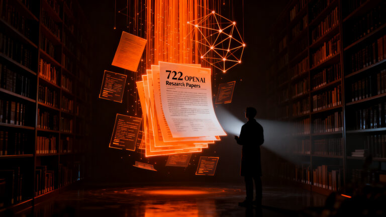 Investigador analizando el impacto de la automatización por IA en la validez de la investigación científica.
