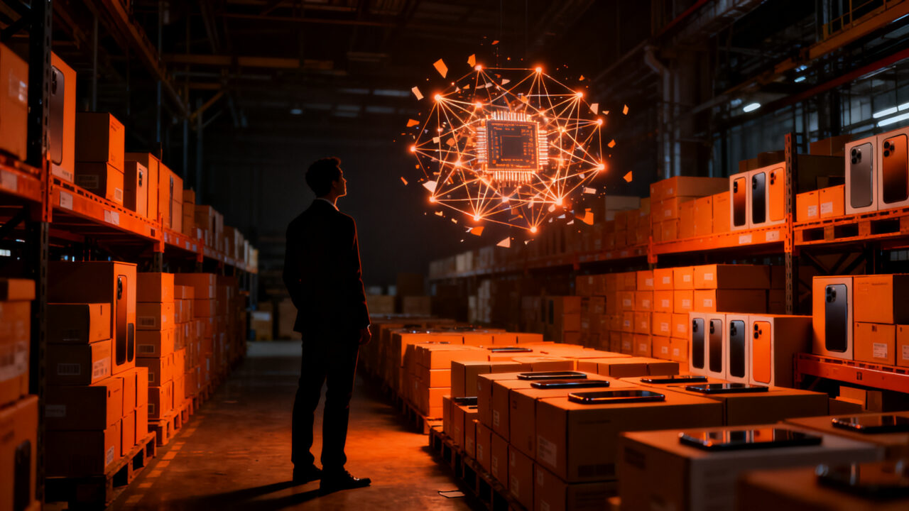 Impacto de la inteligencia artificial y semiconductores en el precio de los celulares en Colombia, mostrando una caída en la demanda del mercado tecnológico.