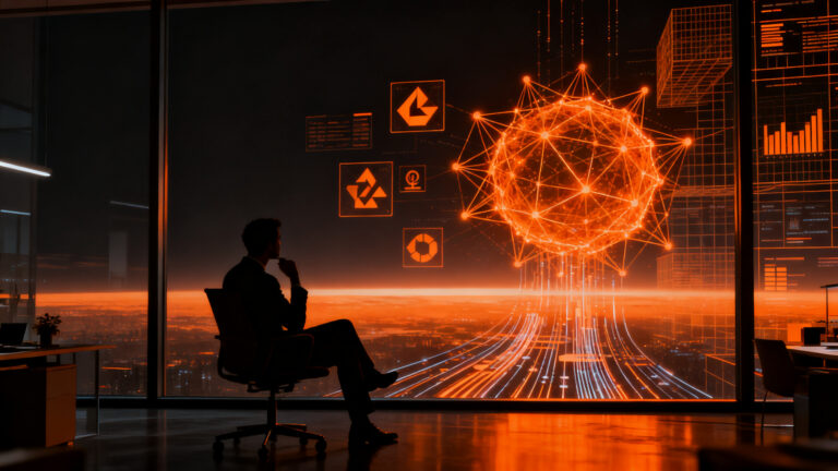 Impacto de la inteligencia artificial en el futuro del trabajo cognitivo y la automatización empresarial.