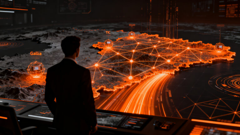 Adopción de inteligencia artificial en el sector TIC de Galicia, mostrando el crecimiento tecnológico y digital.