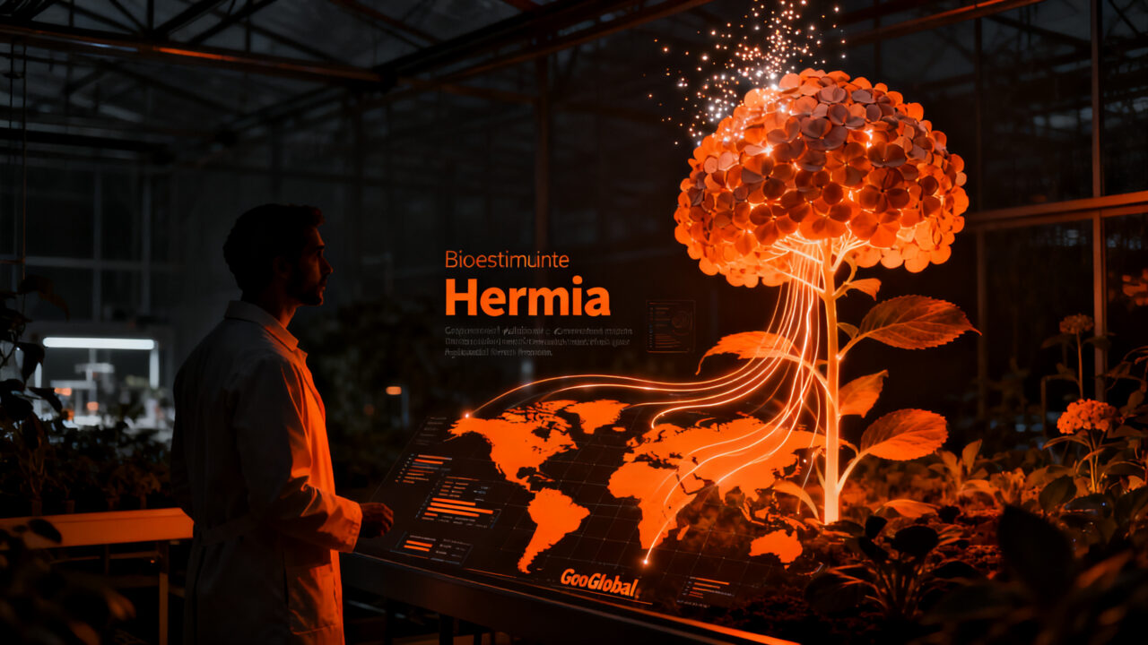 Startup Infood Protein inicia validación internacional de su bioestimulante Hermia en cultivos de hortensias en Colombia.