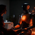 Startup de robótica Inrobics utilizando IA Alma para rehabilitación terapéutica asistida en centros de salud.