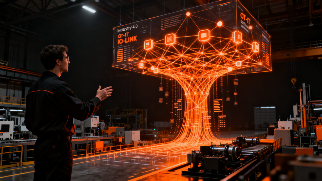 Integración de sensores IO-Link y Solution Block en entornos de Industria 4.0, conectando nivel de campo con IT.
