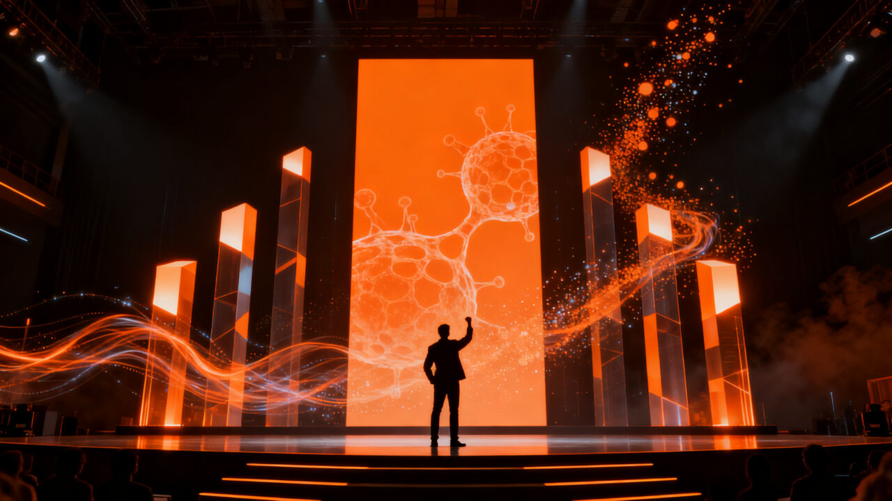 Intero Biosystems ganador del Startup Battlefield 2026, representando la victoria y el crecimiento en el ecosistema de startups tecnológicas.