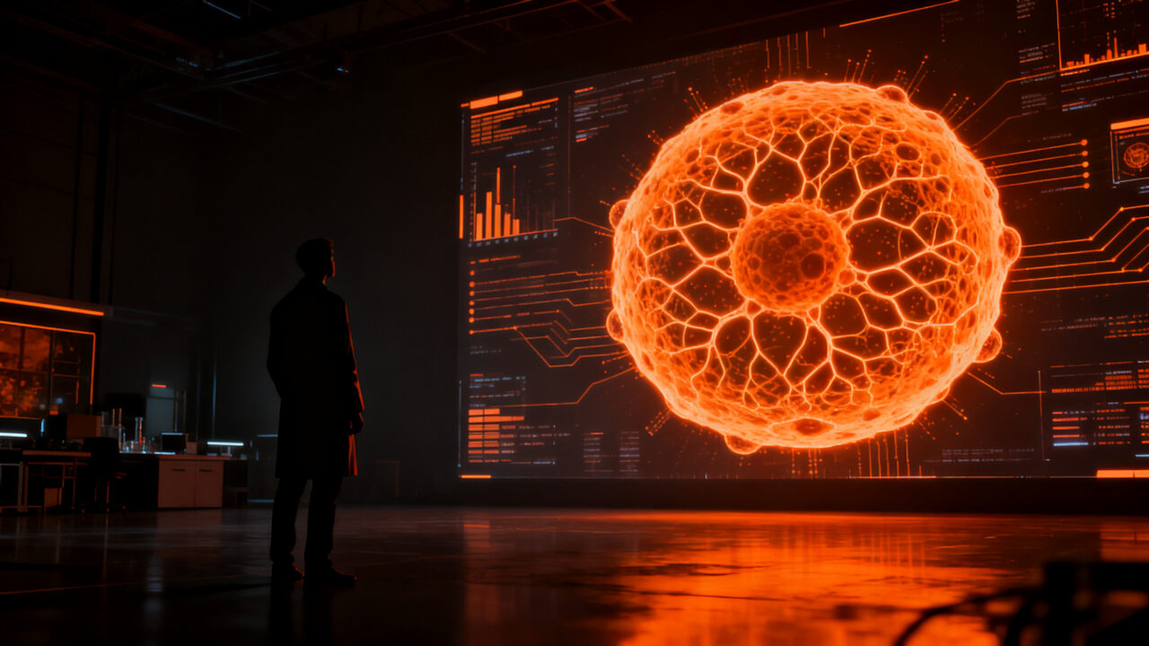 Inversión masiva en biotecnología e IA para crear la primera célula virtual, impulsando la salud digital.