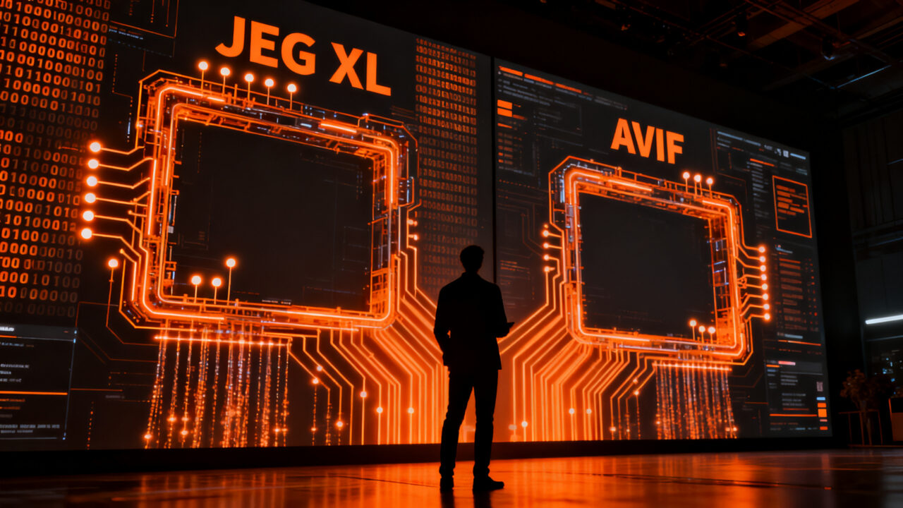 Comparativa de formatos de imagen AVIF y JPEG XL para optimización de rendimiento web en sitios SaaS.