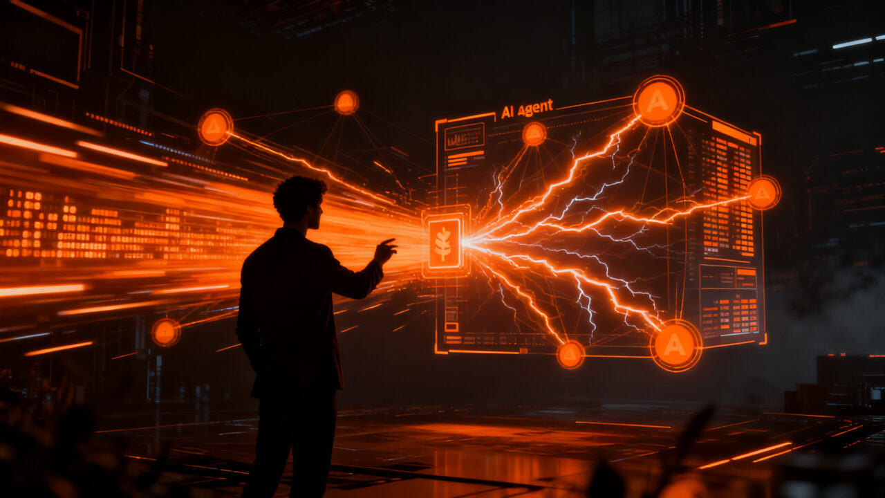 Infraestructura de micropagos para agentes de IA en Web3, representando la velocidad y automatización financiera digital.