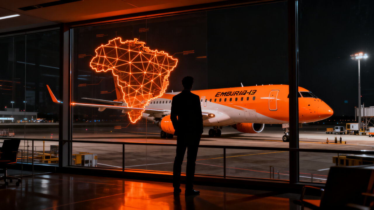 Expansión de rutas aéreas de Latam en Brasil con aviones Embraer E195-E2, conectividad y crecimiento del mercado.