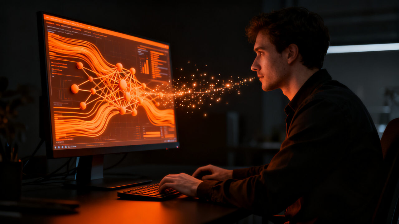Modelo de inteligencia artificial local Liquid AI LFM2.5-24B-A2B ejecutándose en un ordenador para agentes autónomos.