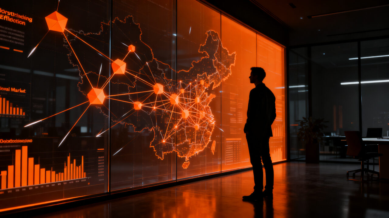 Emprendedor analizando un mapa de crecimiento empresarial, representando el modelo de bootstrapping y validación de mercado en startups.