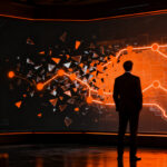 Estratega de marketing analizando datos de atribución de IA en un customer journey complejo y moderno.