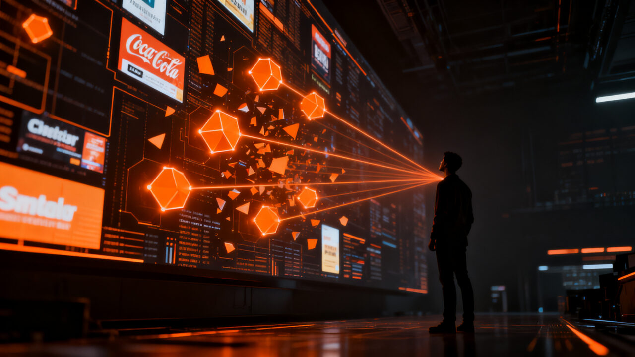Inteligencia artificial de Meta detectando y bloqueando contenido dañino en anuncios digitales para mejorar la seguridad online.