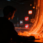 Agente de IA Meta Muse realizando scraping avanzado de datos en plataformas digitales como YouTube y Reddit.
