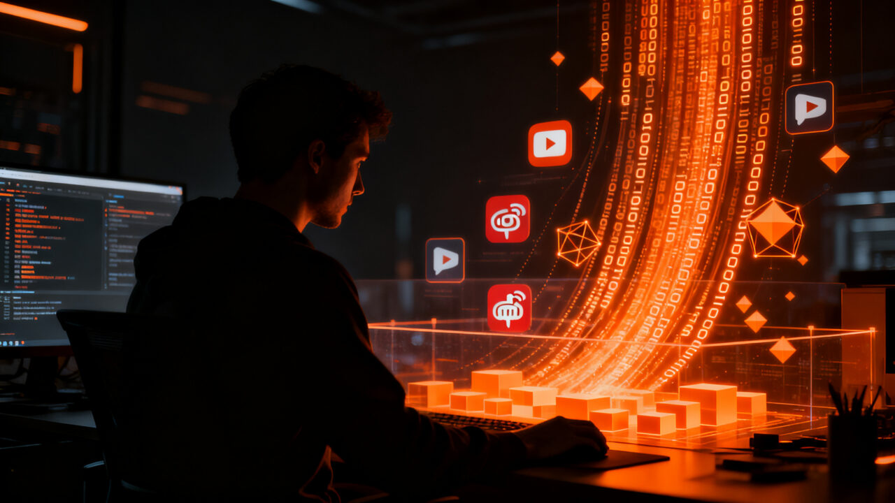 Agente de IA Meta Muse realizando scraping avanzado de datos en plataformas digitales como YouTube y Reddit.