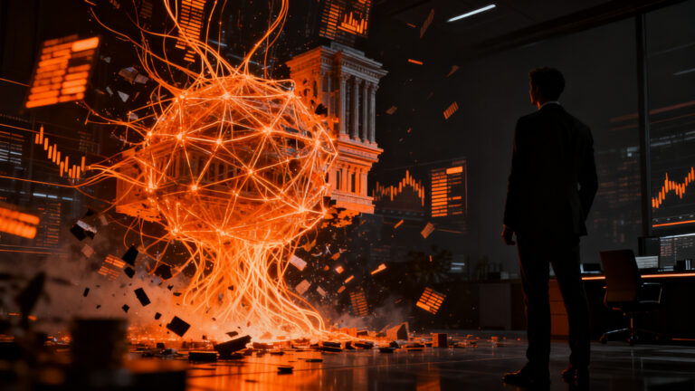 Agente de IA Meta Muse transformando el sector bancario y financiero, representando la disrupción tecnológica en fintech.