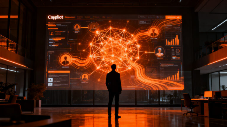 Microsoft Copilot transformado en un sistema operativo para el trabajo mediante agentes de inteligencia artificial y automatización empresarial.