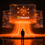 Representación visual de Microsoft Copilot como el nuevo sistema operativo del trabajo impulsado por agentes de IA.