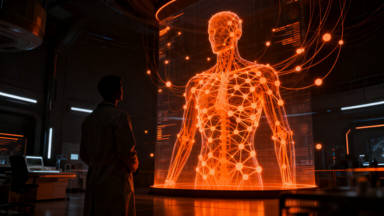 Comparativa de precisión entre inteligencia artificial y médicos en diagnósticos clínicos, representando el futuro de la tecnología de Microsoft en salud.