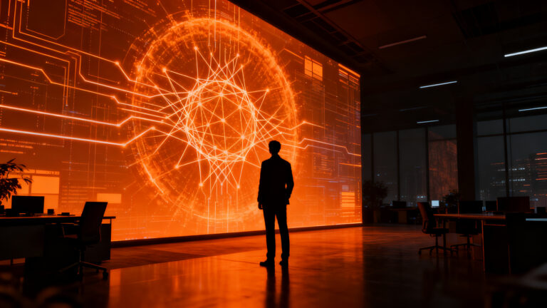 Reestructuración laboral en Microsoft por inversión en inteligencia artificial, representando la transición hacia la IA.