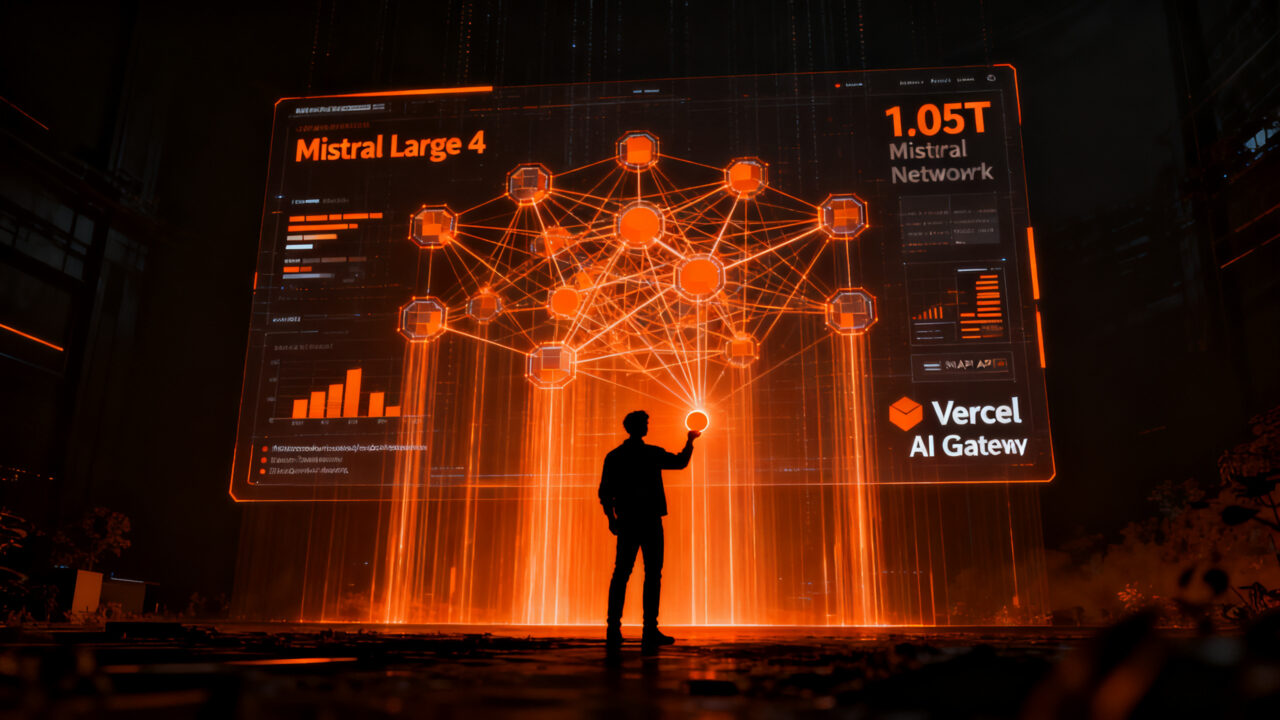 Integración de Mistral Large 4 en Vercel AI Gateway para el despliegue de modelos multimodales de gran escala en startups.