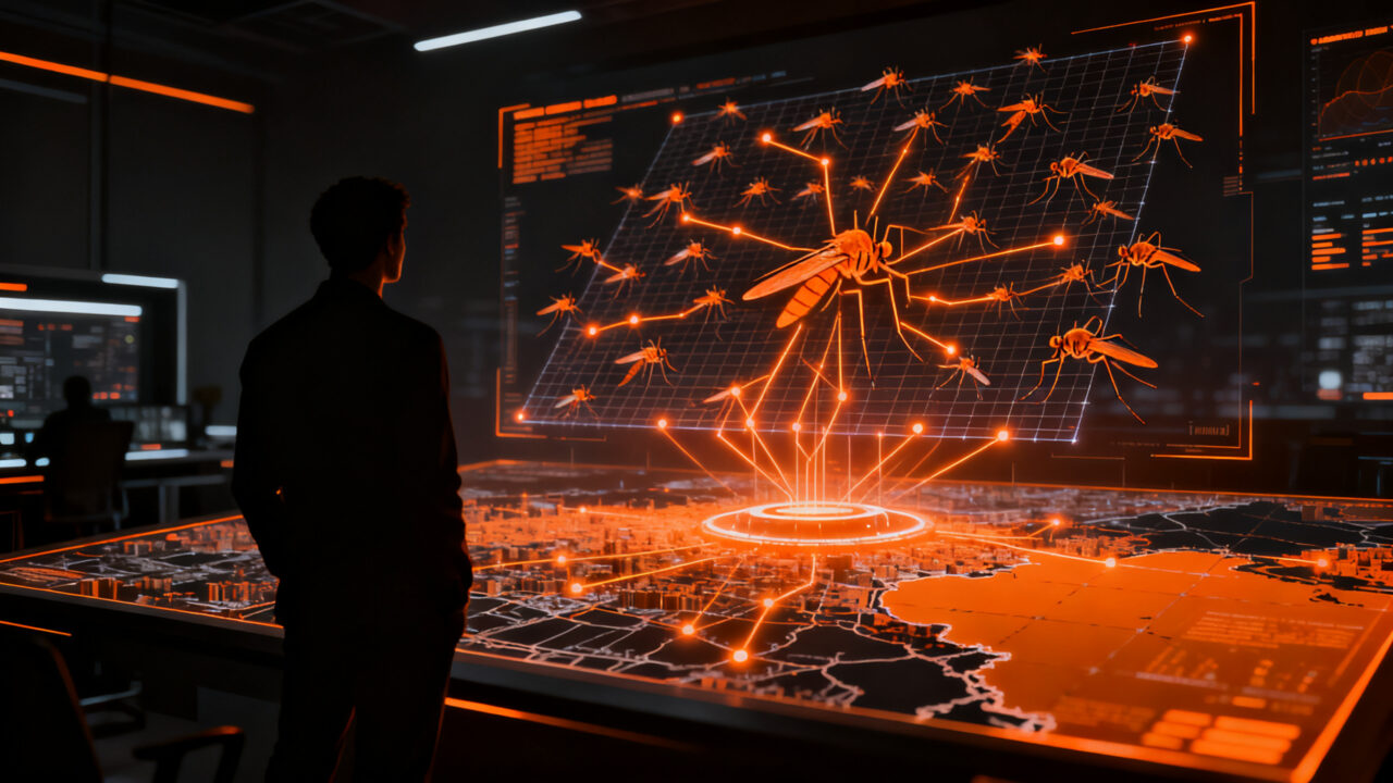 Red de vigilancia de mosquitos con IA de Mosqitter, transformando datos en inteligencia para el mercado B2B.
