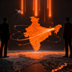 Elon Musk y Mukesh Ambani en una disputa por el mercado de internet satelital en India, representando la lucha por el espectro y la regulación.