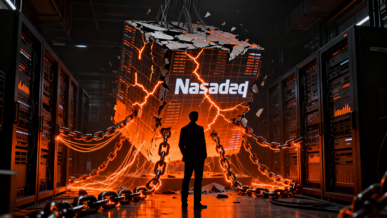 Caída del Nasdaq y riesgos en el financiamiento de infraestructura de IA con CoreWeave, analizando la volatilidad del mercado tech.
