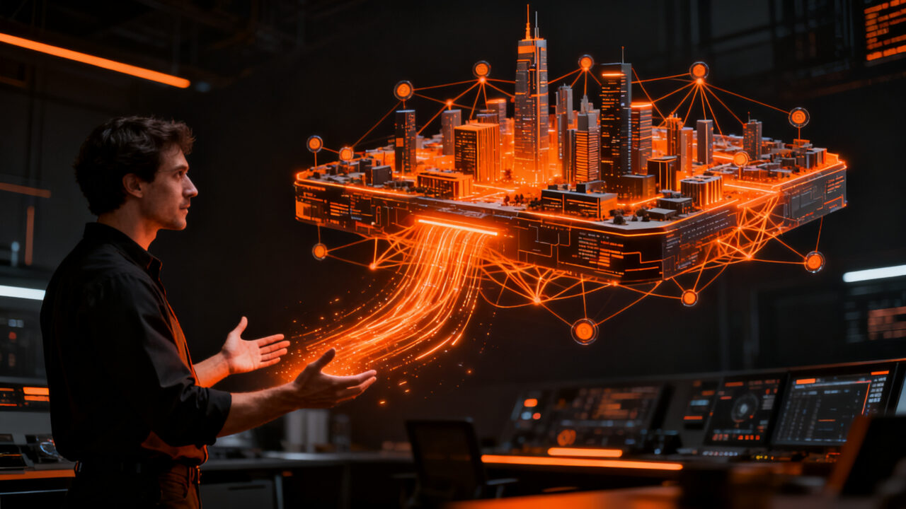 Representación de gemelos digitales y agentes de IA de NVIDIA transformando la infraestructura urbana y la industria.