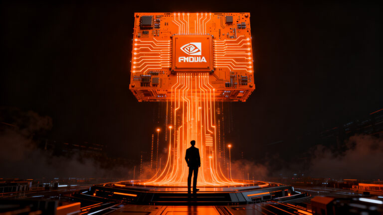 Nvidia alcanzando los 6 billones de dólares de capitalización de mercado en un rally histórico de inteligencia artificial.