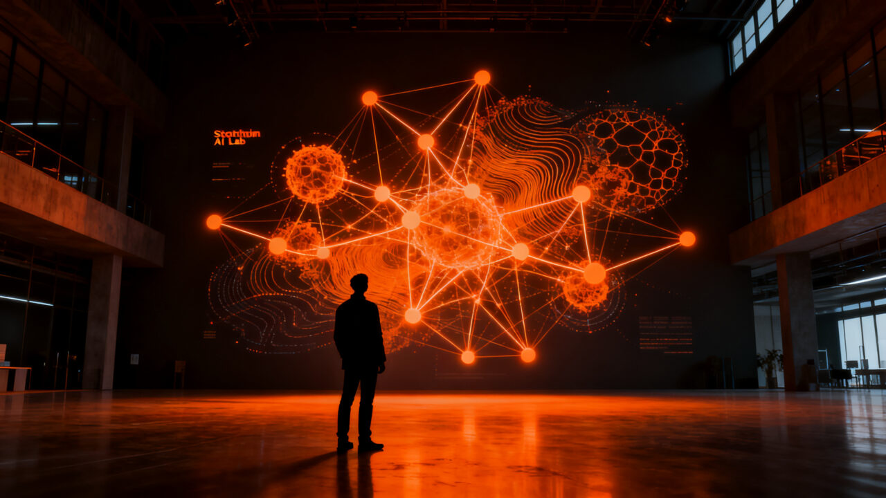 Hub de IA en Estocolmo de Nvidia y Norrsken para startups de salud y clima, representando el futuro de la innovación tecnológica.