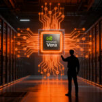Infraestructura de IA con chips Nvidia Vera, representando el cambio en la computación en la nube para agentes inteligentes.