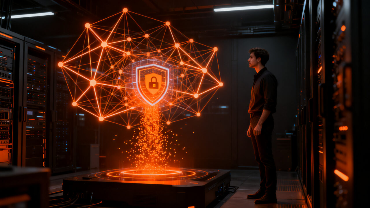Ingeniero analizando arquitectura de modelos de IA open weights para mejorar la seguridad y privacidad en empresas.