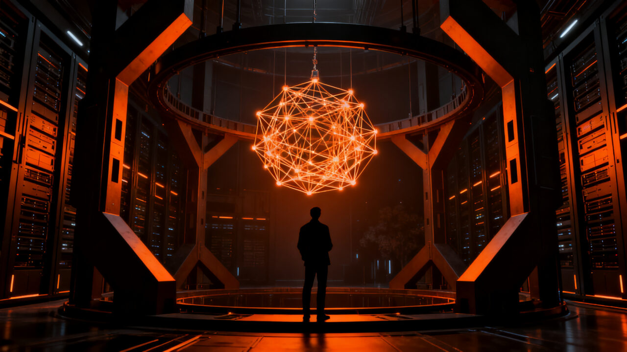 Seguridad en el entrenamiento de modelos de IA de OpenAI, representando un entorno aislado y controlado para el desarrollo tecnológico.
