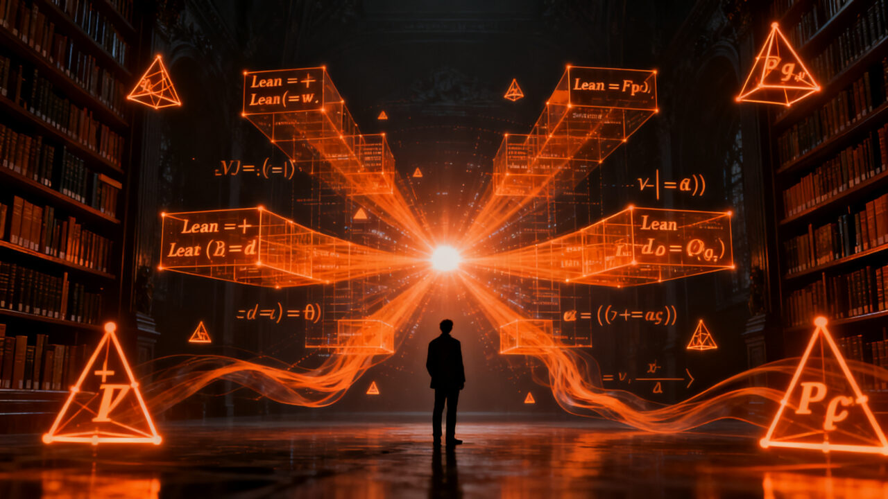 Investigador analizando manuscritos matemáticos generados por IA, representando el impacto de OpenAI en la ciencia y el futuro del trabajo tecnológico.