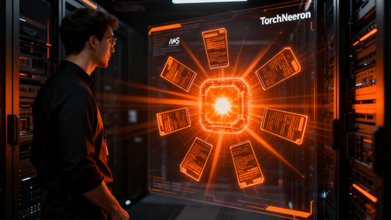 Ingeniero de IA optimizando modelos en AWS Trainium con TorchNeuron para acelerar la inferencia en PyTorch.