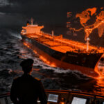 Superpetroleros navegando el Estrecho de Ormuz, simbolizando la resiliencia de la logística petrolera global pese a la tensión geopolítica.