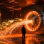 Representación visual del mercado de oro digital y tokenización, mostrando la convergencia entre finanzas tradicionales y tecnología blockchain.