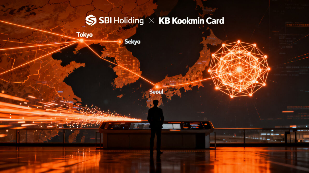 Innovación financiera mediante stablecoins e inteligencia artificial para pagos transfronterizos entre Japón y Corea del Sur.