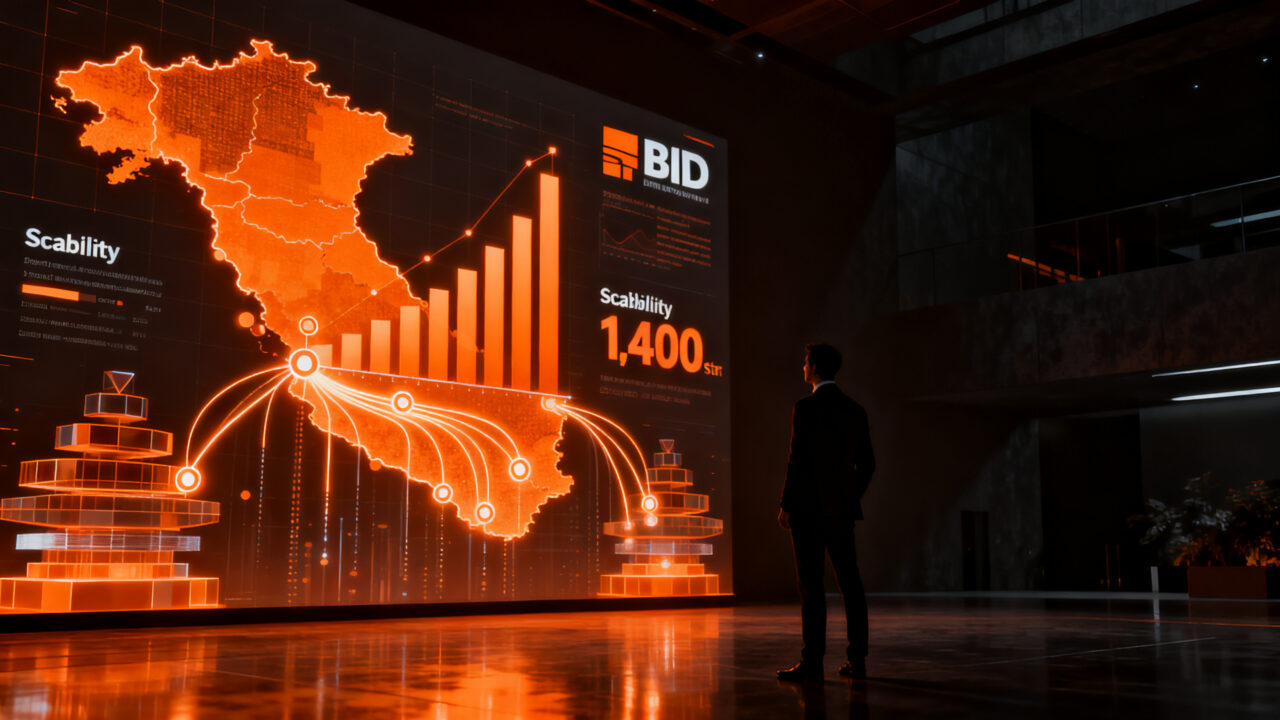 Emprendedor peruano observando el crecimiento de startups apoyadas por fondos de innovación y ProInnóvate en Perú.