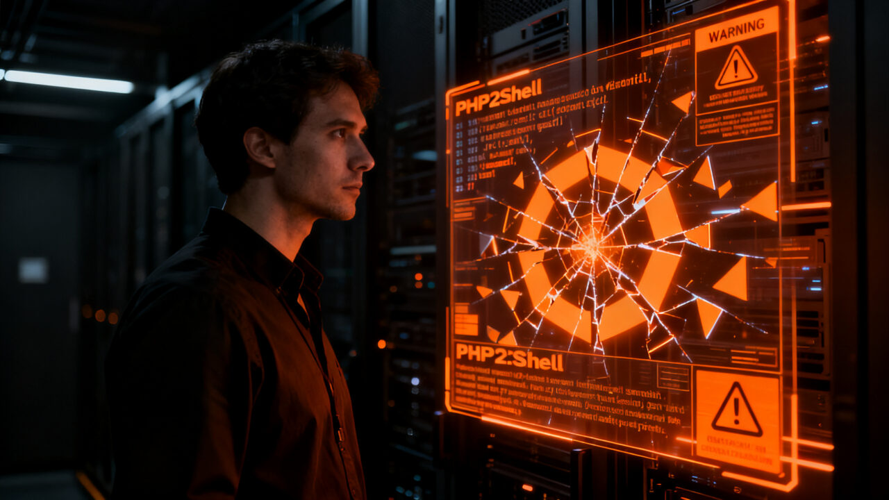Ciberseguridad en PHP: experto analizando vulnerabilidades críticas y parches de emergencia para proteger infraestructura.