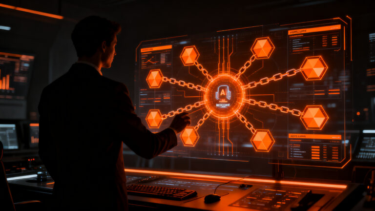 Profesional analizando flujos de trabajo automatizados con agentes de IA y herramientas iPaaS para optimizar procesos empresariales.