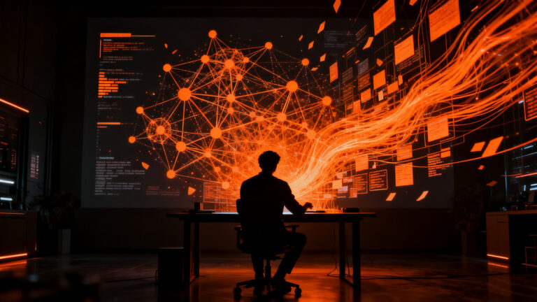 Usuario gestionando su privacidad y memoria de datos frente a interfaces de inteligencia artificial como ChatGPT, Gemini y Claude.