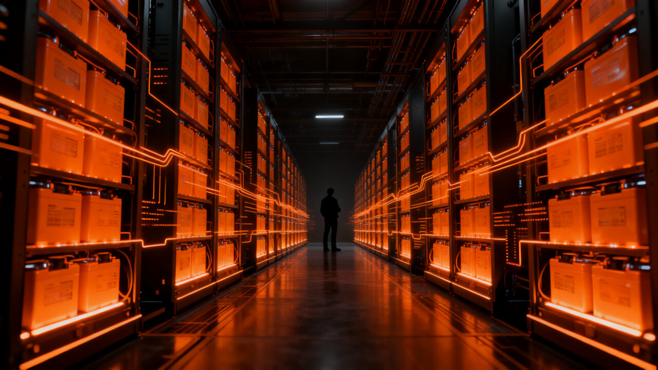 Almacenamiento energético masivo en EE. UU., baterías a escala utility impulsando data centers y energía renovable.