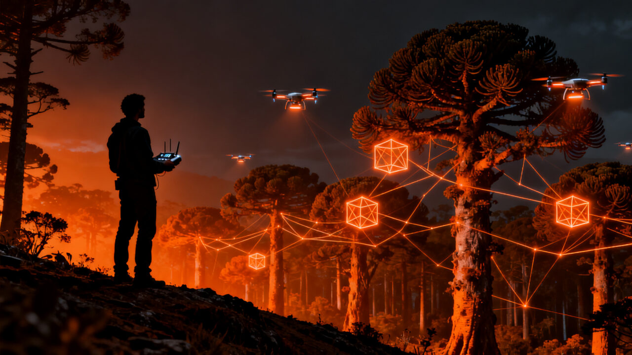 Startup ReForest Latam utiliza drones e inteligencia artificial para la reforestación de araucarias en Neuquén, Argentina.