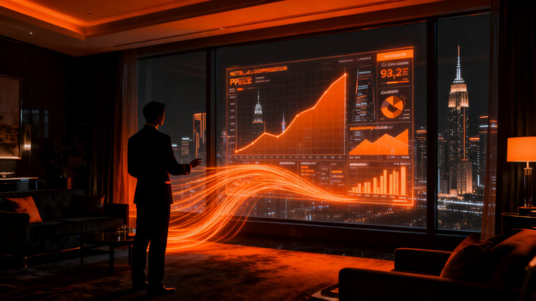 Plataforma de inteligencia artificial Revman optimizando tarifas hoteleras y revenue management para el sector turístico.