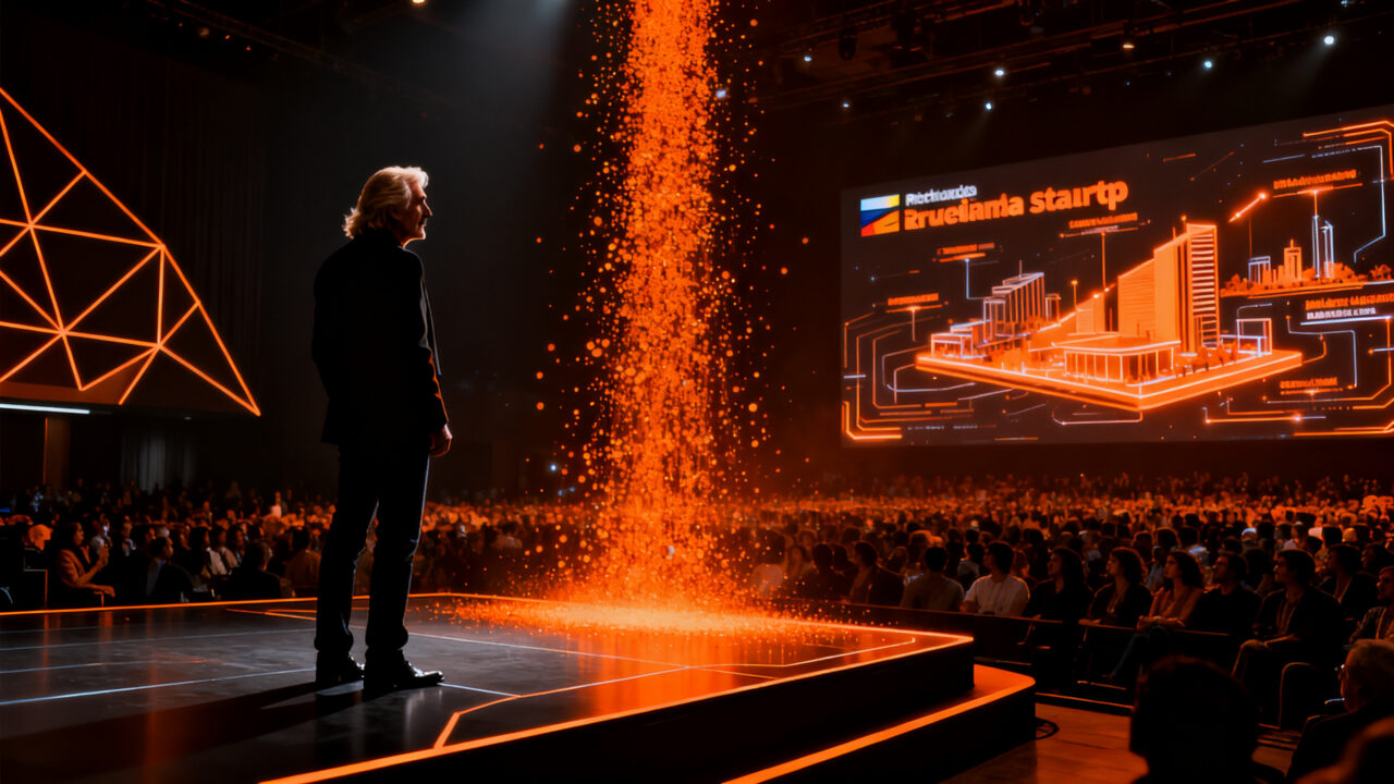Sir Richard Branson como invitado principal en el Startup Venezuela Summit 2026, impulsando el ecosistema emprendedor e inversión en Caracas.