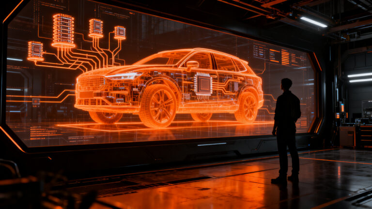 Rivian transformándose en proveedor de tecnología automotriz y software de conducción autónoma.