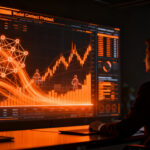 Agentes de IA de Robinhood operando trading automatizado en mercados financieros digitales.