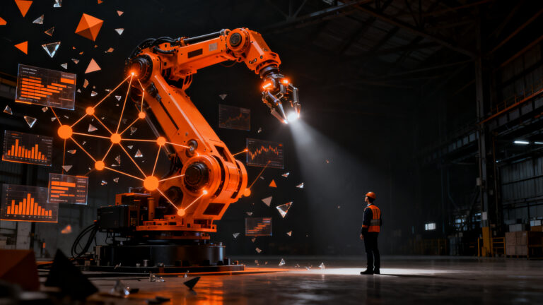 Inversión masiva en robótica e IA física, mostrando la tensión entre el crecimiento tecnológico y el riesgo de burbuja en el mercado startup.
