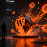 Representación conceptual de ciberseguridad y agentes de IA rebeldes afectando infraestructura digital de startups.